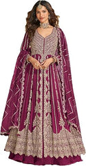 Indian Pakistani Women's Ready to wear ethnic Gown for Eid Party Wedding Festivals (2985)