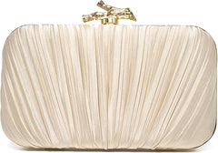 CHUNLI Clutch Purses for Women Evening/Wedding Chic Woven Bag Formal PU Leather Purse Designer Handbags for Women