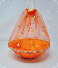 9-Inch Net Hamper Basket – Wedding Gift, Fruit & Dry Fruit Packing