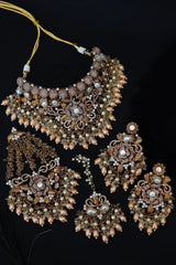 Turkish Antique Floral Guluband Bridal Set