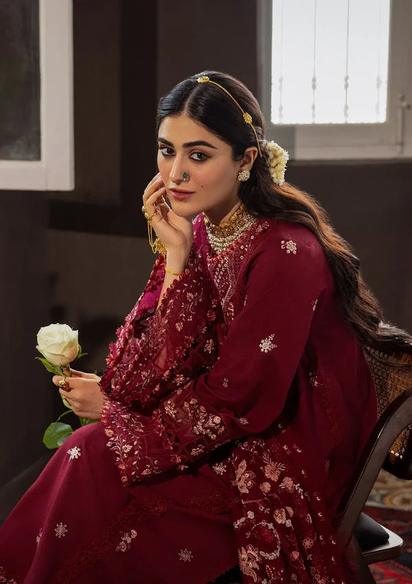 Kahf Premium Lawn Embroidered 3 Pc Unstitched Suit KKH-03 ROSELITH