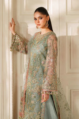 Baroque - Luxury Pure Chiffon Embroidered Unstitched 3 Piece - CH14-06