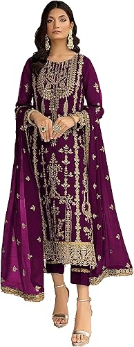 women's ready to wear embroidered plus size eid festival pakistani salwar kameez suit for women (1012)