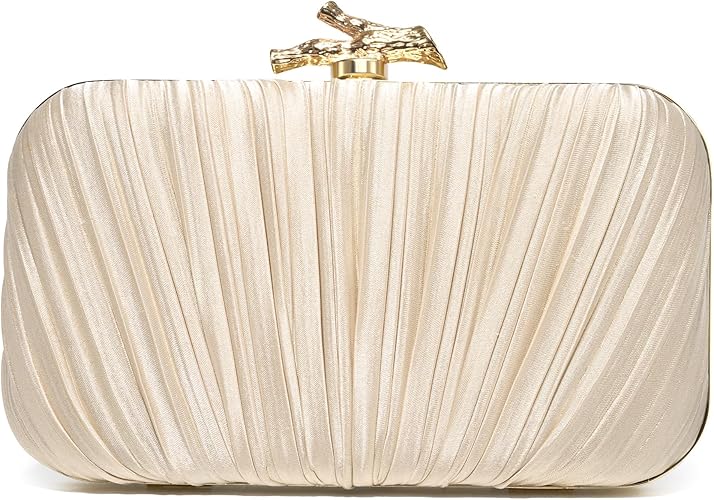 CHUNLI Clutch Purses for Women Evening/Wedding Chic Woven Bag Formal PU Leather Purse Designer Handbags for Women