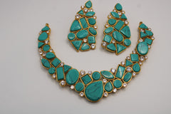 gyptian Turquoise Statement Necklace Set
